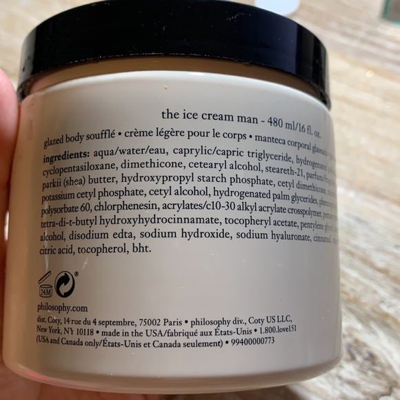 Philosophy The Ice Cream Man Glazed Body Souffle Creme 16oz Discontinued… - Picture 4 of 6